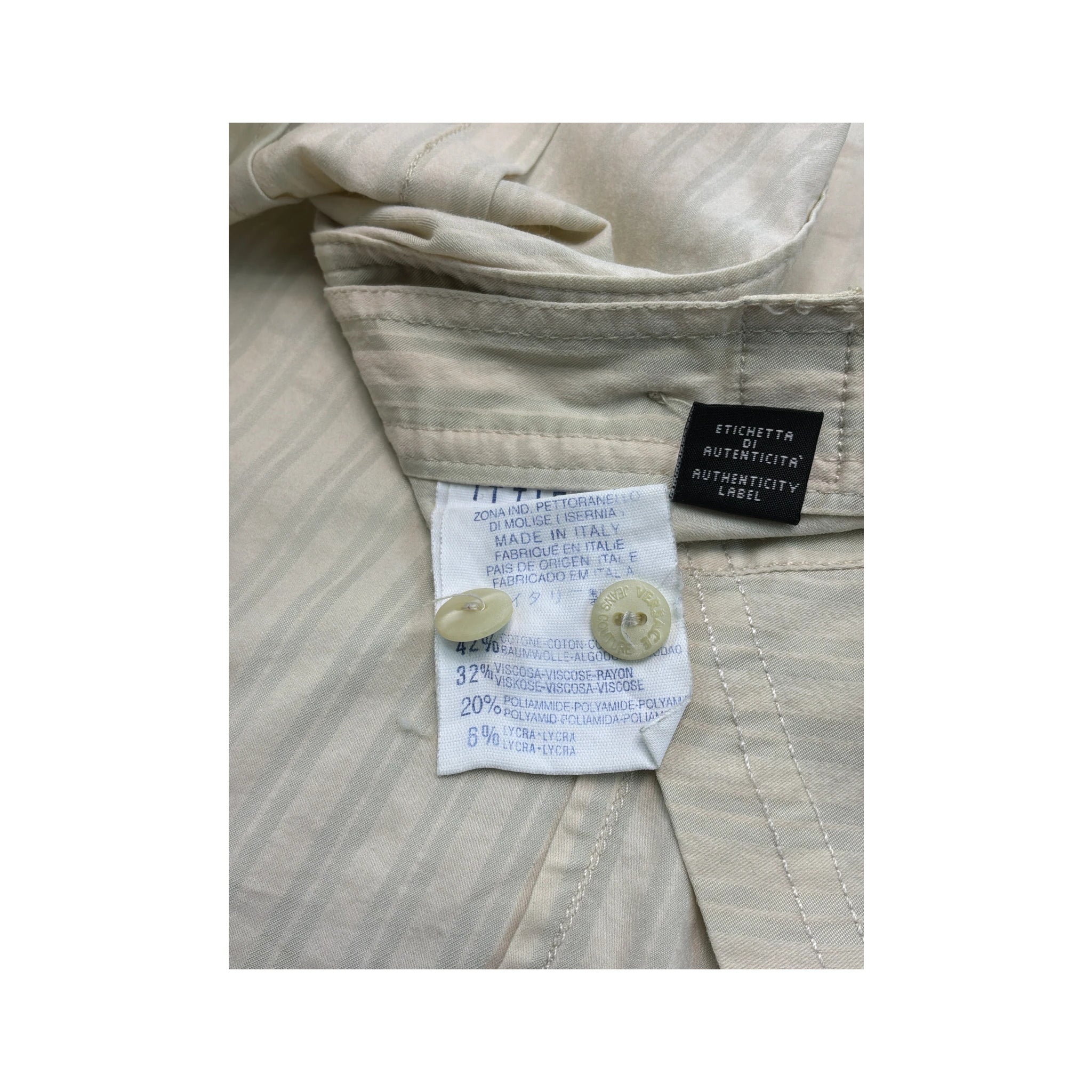 Versace Jeans Couture Striped Sleeveless Button-Up Shirt