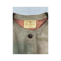 Finchley Fifth Avenue Vintage Leather Button Front Vest