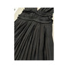 Miss Sixty Pinstripe Pleated Sleeveless Belted V-Neck Dress