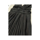 Miss Sixty Pinstripe Pleated Sleeveless Belted V-Neck Dress