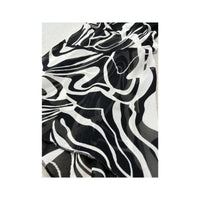 Specchio Abstract Print Cowl Neck Slip Dress