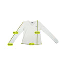 Ralph Lauren Sport White Long Sleeve V-Neck Cotton T-Shirt