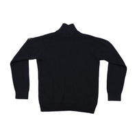 Marina Yachting Virgin 100% Wool Ribbed Quarter Zip Sweater