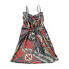 Paisley Spaghetti Strap Mini Dress