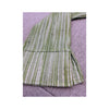 Vintage Textured Green Stripe Button Up Shirt