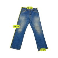 Calças de ganga Dickies vintage em algodão de perna direita Desbotados