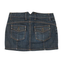 Liu Jo LIU JEANS Stretch Cotton Dark Wash Denim Mini Skirt