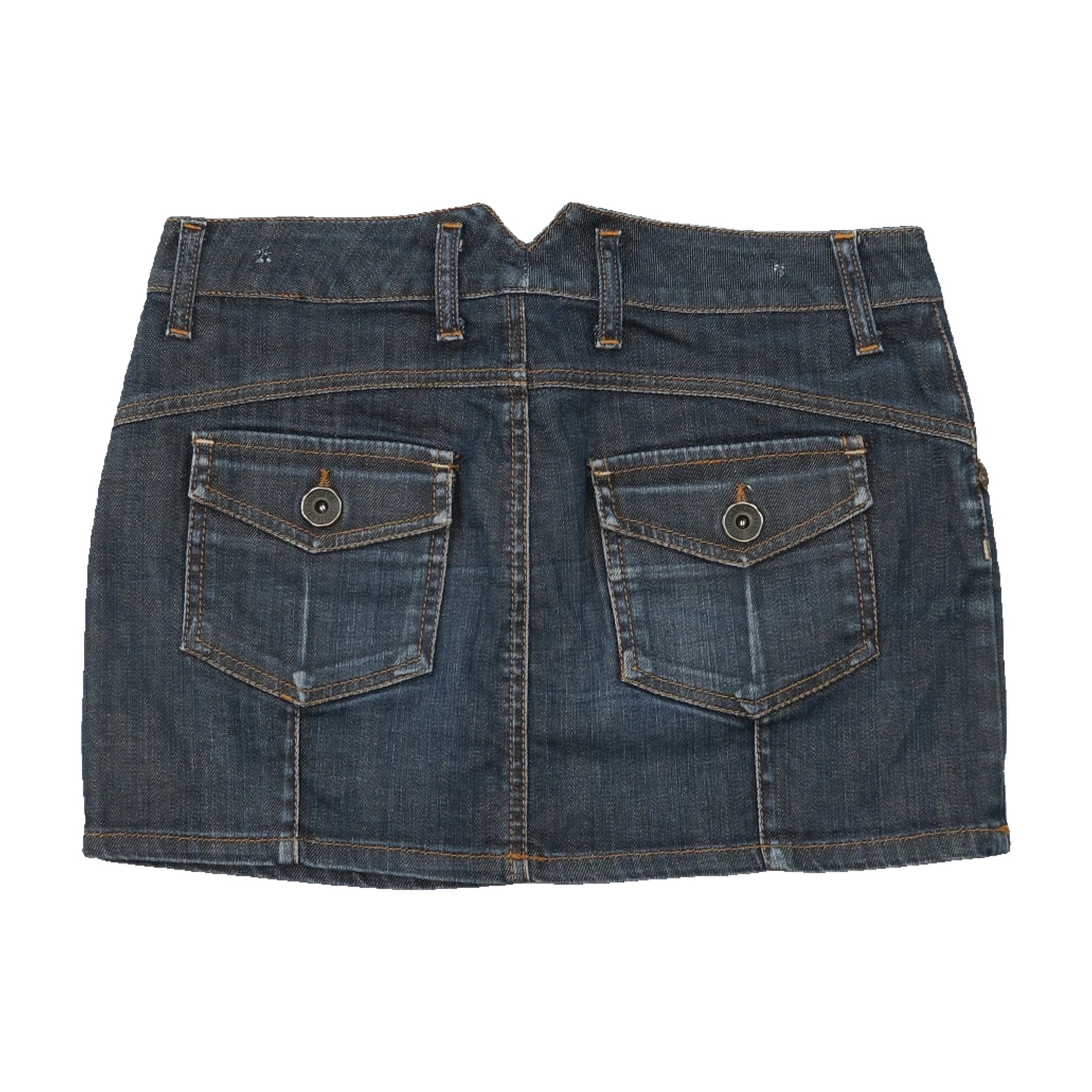 Liu Jo LIU JEANS Stretch Cotton Dark Wash Denim Mini Skirt