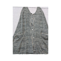 PATRIZIA PEPE Striped V Neck Halter Blouse