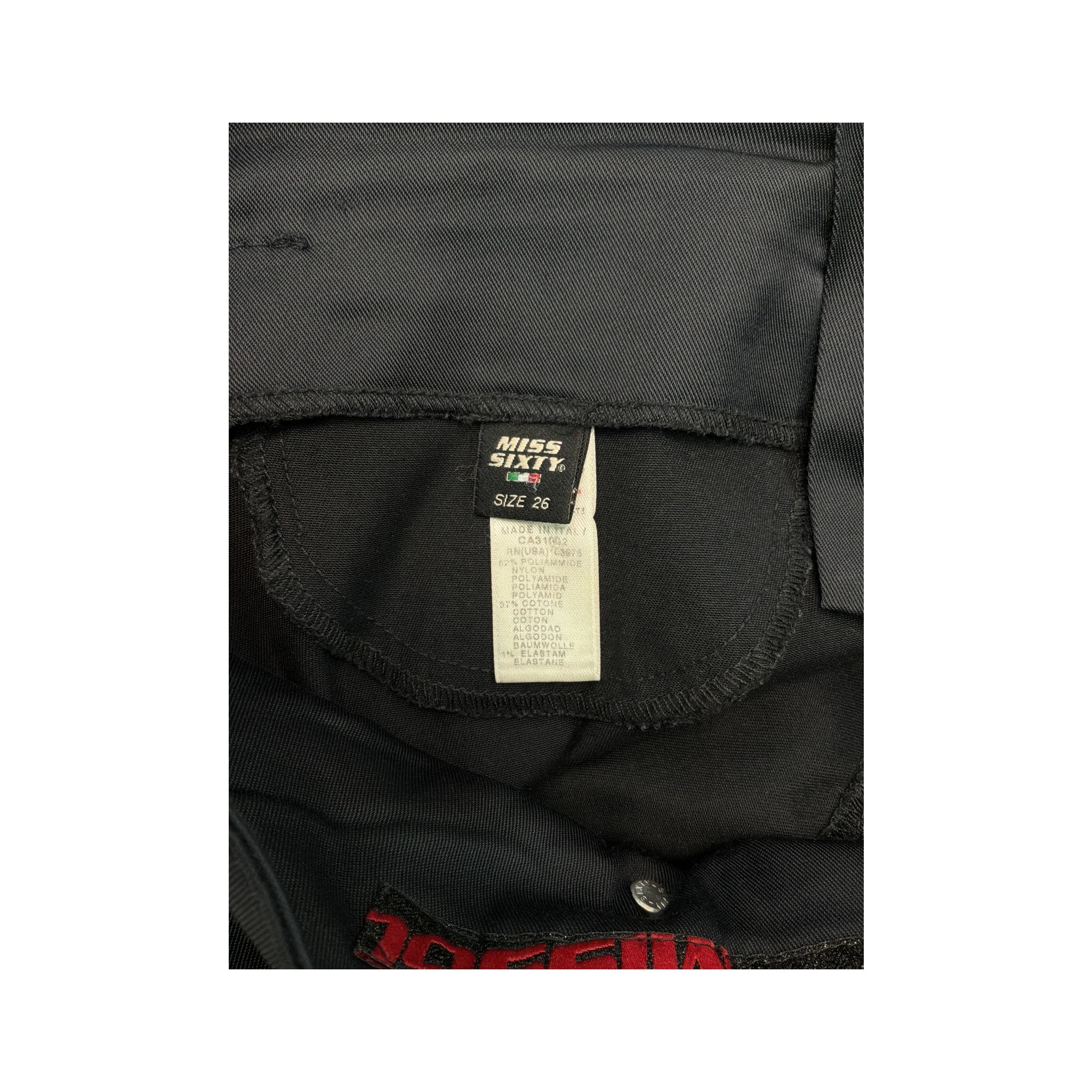 Miss Sixty Low Rise Zip Front Slim Pants