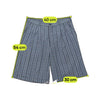 Le Frog Plaid Pleated Cotton Blend Shorts