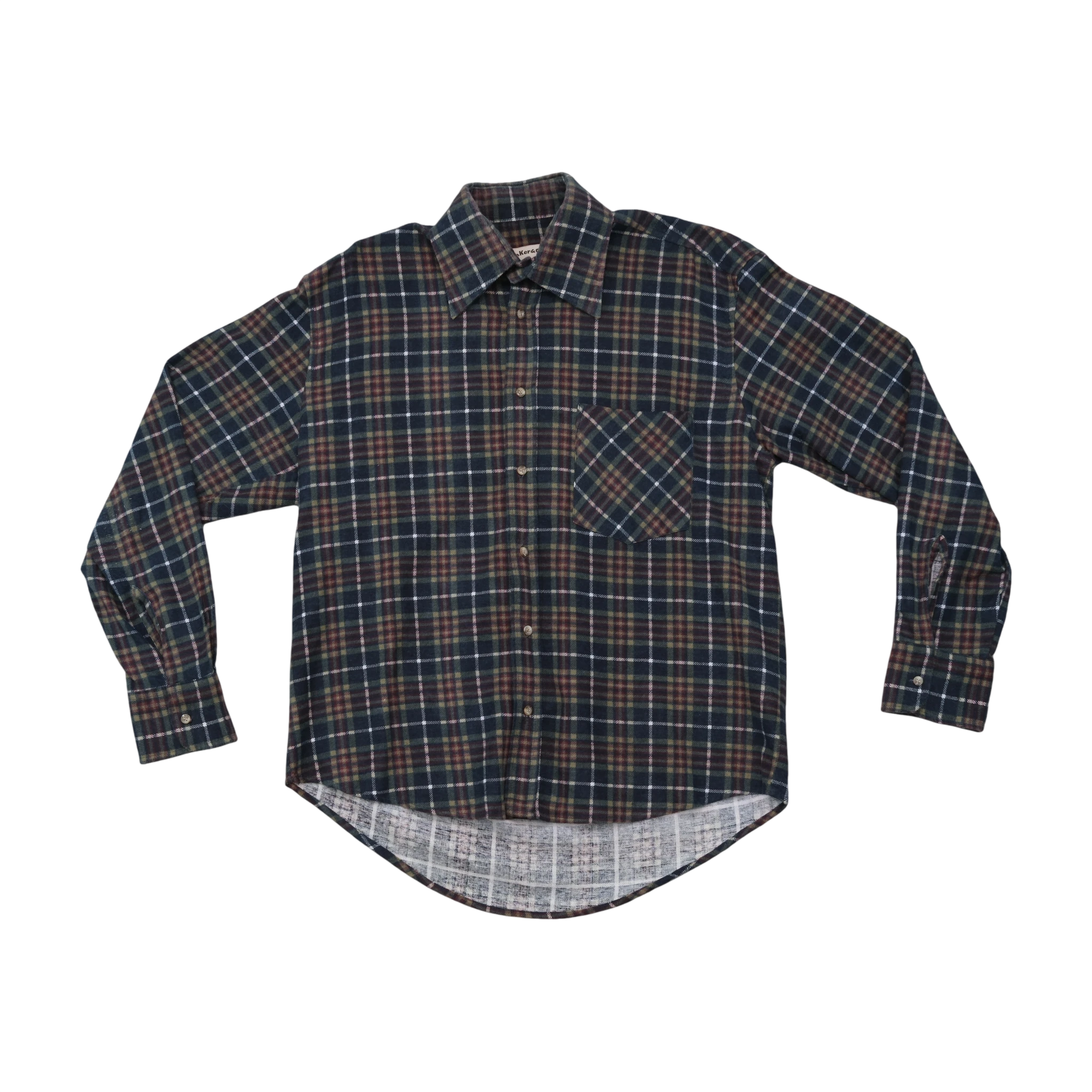 Camisa Bakker & Co. Vintage em algodão em xadrez
