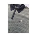Camisa Armas com Micro Quadrados e gola com Fecho