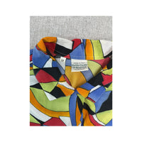 United Colors of Benetton Multicolor Geometric Print Short Sleeve Button Up Shirt