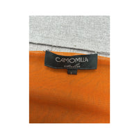 Camomilla Orange Tie Front Long Sleeve Blouse