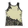 Top de alças JELO com Tachas e estampado abstrato