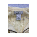 L.L.Bean Cable Knit Full-Zip Mock Neck Sweater (QUEMADA)