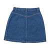 Arizona 100% Cotton Button Front Denim Mini Skirt