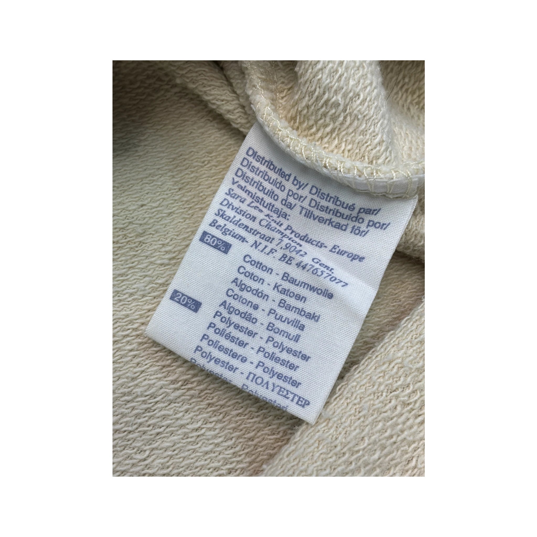 Casaco de malha Champion vintage em Mistura de algodão com Fecho Total