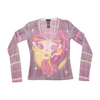 Custo Barcelona Graphic V-Neck Long Sleeve T-shirt