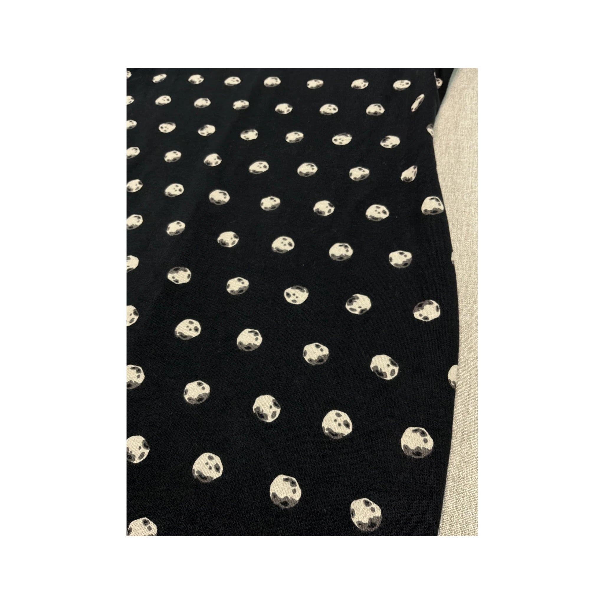 Moschino Cheap and Chic Moon Print Cotton Sweatshirt Dress