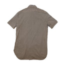 Underground Geometric Print Short Sleeve Button-Up Shirt (SMARTSIZER)