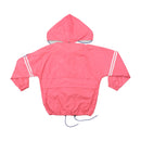 BRIGH Pink Hooded Snap-Front Windbreaker Jacket