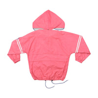 BRIGH Pink Hooded Snap-Front Windbreaker Jacket