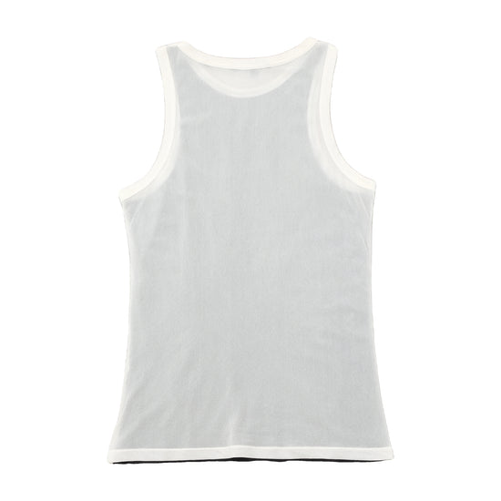 Guess by Marciano Rhinestone Logo Mesh Tank Top