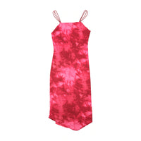 Reds Pink Tie Dye Strappy Midi Dress