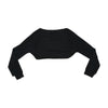 Casaco de malha cropped Gilgamesh Transparente