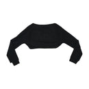 Casaco de malha cropped Gilgamesh Transparente