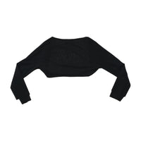 Casaco de malha cropped Gilgamesh Transparente