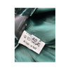 Abstract Burnout Green Velvet Slip Dress