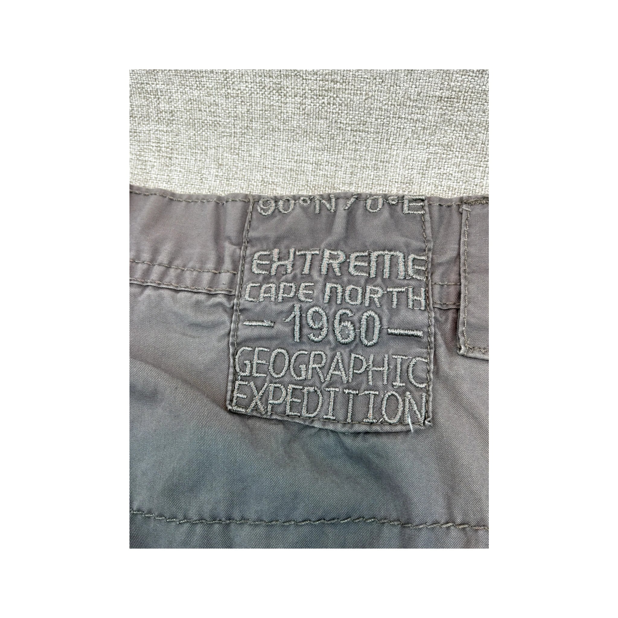 Infinity Man Gray Cotton Utility Cargo Pants