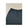 Retro Curved Contrast Piping Athletic Track Shorts