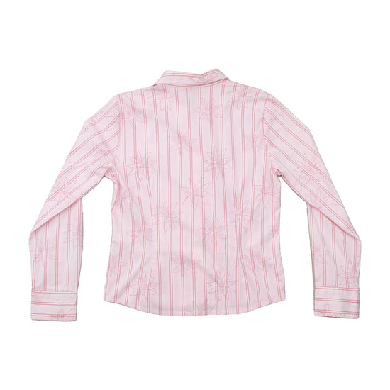 s.Oliver Floral Striped Cotton Button Up Shirt