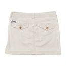 GUESS Y2K White Utility Mini Skirt