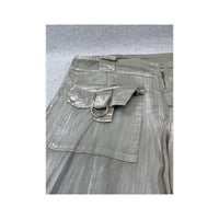 Vintage Shimmer Wide Leg Cargo Pants