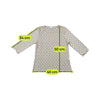 Memories Floral Lettuce Hem 3/4 Sleeve T-shirt
