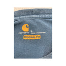 Carhartt Blue Cotton Long Sleeve Pocket Shirt