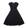 Marithé + François Girbaud Black Corset Back Fit and Flare Dress