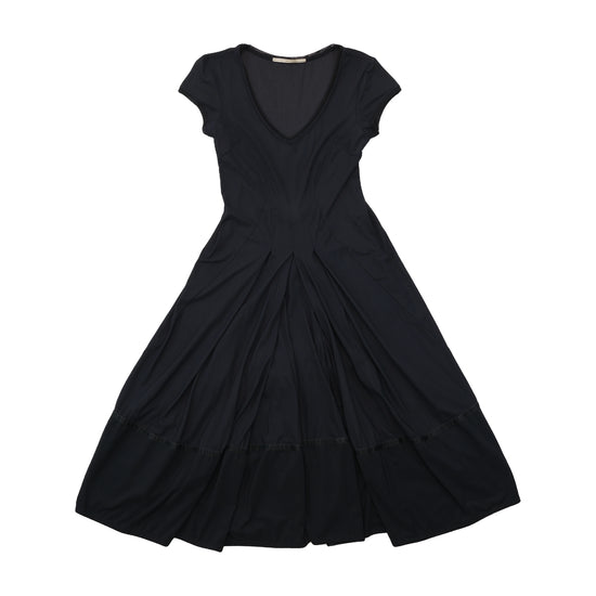 Marithé + François Girbaud Black Corset Back Fit and Flare Dress