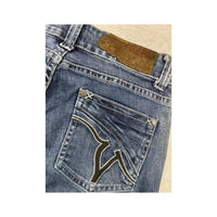 Von Dutch Originals Embroidered Pocket Stretch Cotton Jeans