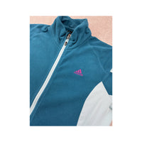 Adidas Colorblock Zip-Up Fleece Jacket