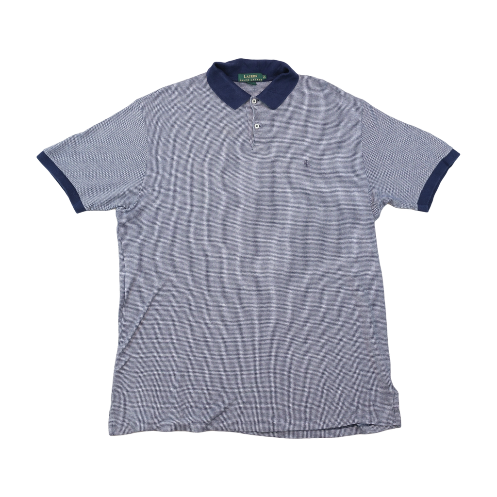 Polo Lauren Ralph Lauren vintage em algodão com Micro xadrez