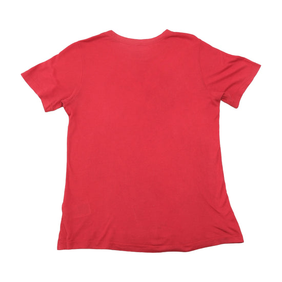 Nike Red Logo Graphic Cotton T-Shirt
