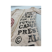 Sheer Distressed Graphic Long Sleeve T-shirt