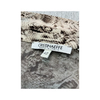 Cristinaeffe Embellished Snake Print Silk Blouse