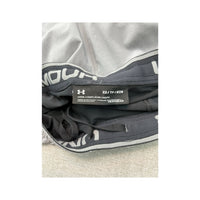 Under Armour Gray & Black Logo Mesh-Lined Pull-On Shorts
